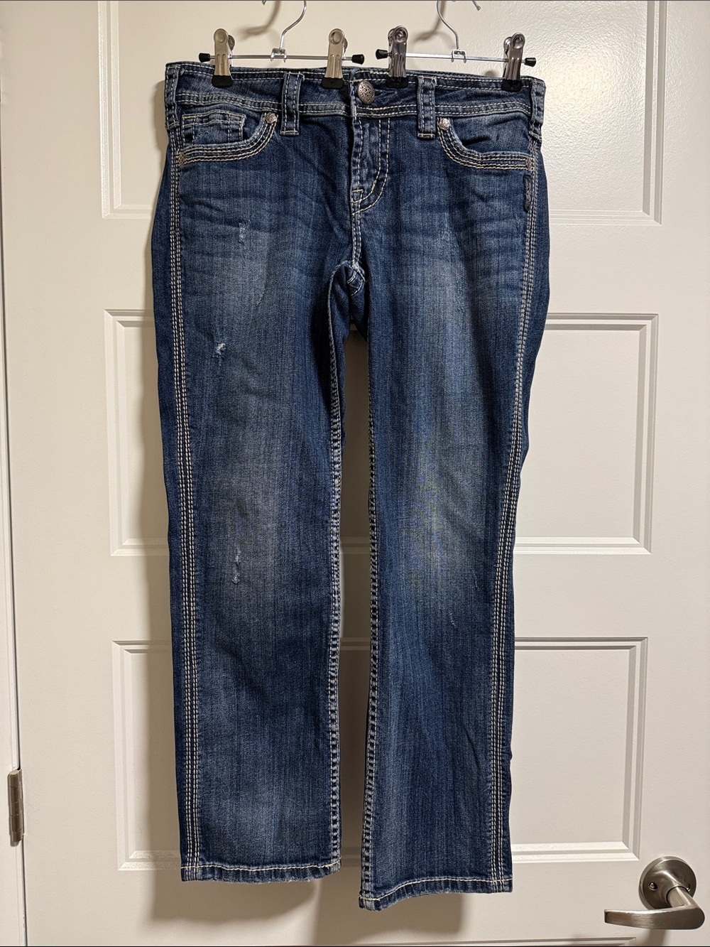 Classic Women's Straight-Leg Jeans - Dark Blue